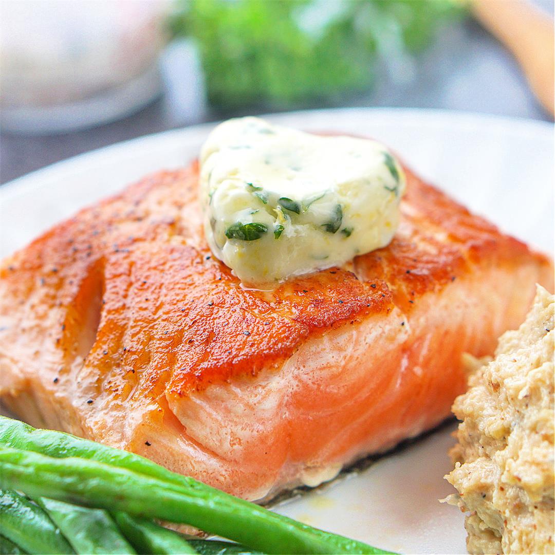 Salmon with Lemon Herb Butter