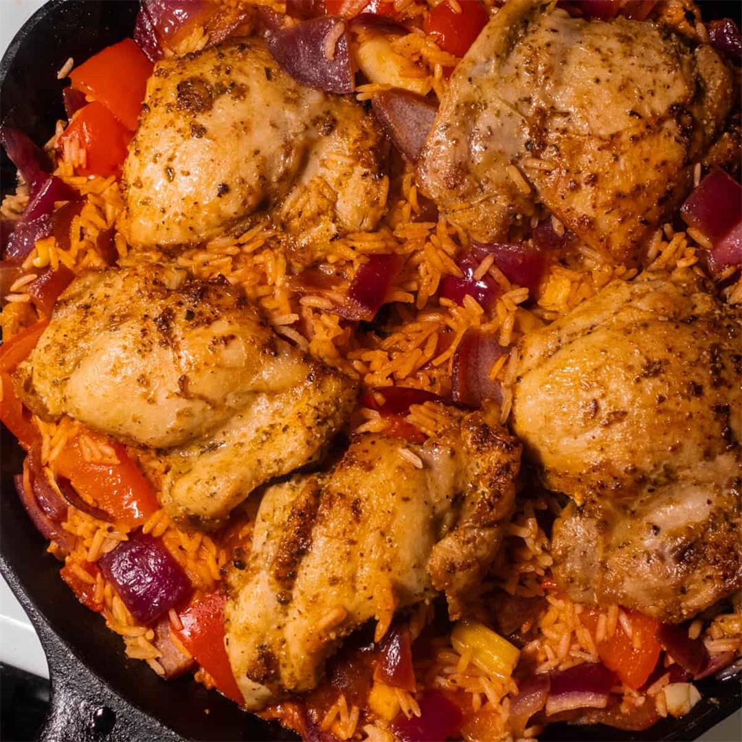 One Pan Cajun Chicken and Rice