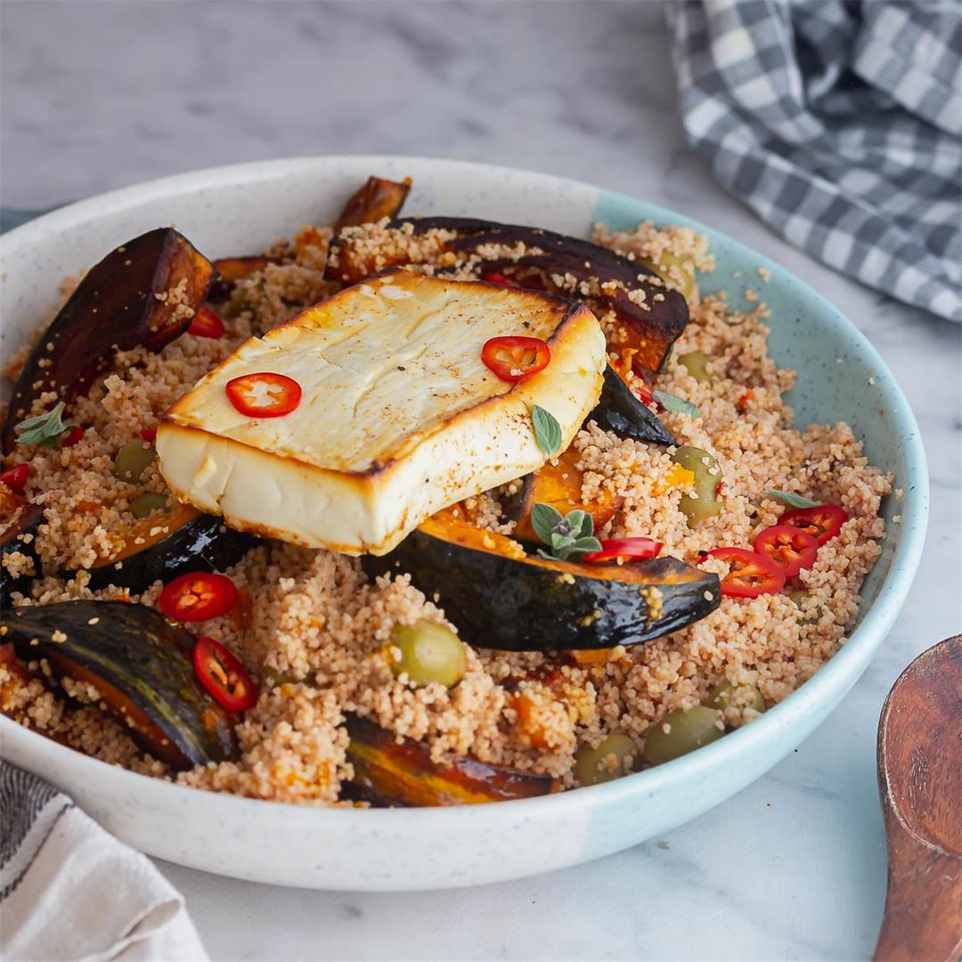 couscous salad with roasted squash & feta