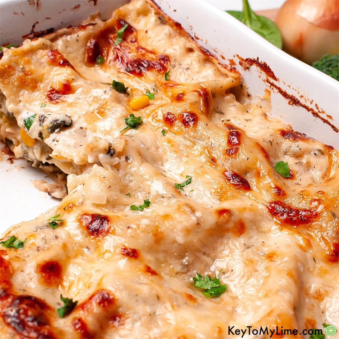 BEST Vegetable Lasagna With White Sauce