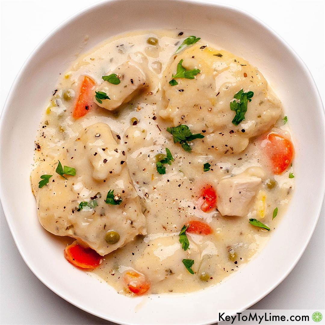 Bisquick Chicken and Dumplings {Old Fashioned Recipe}