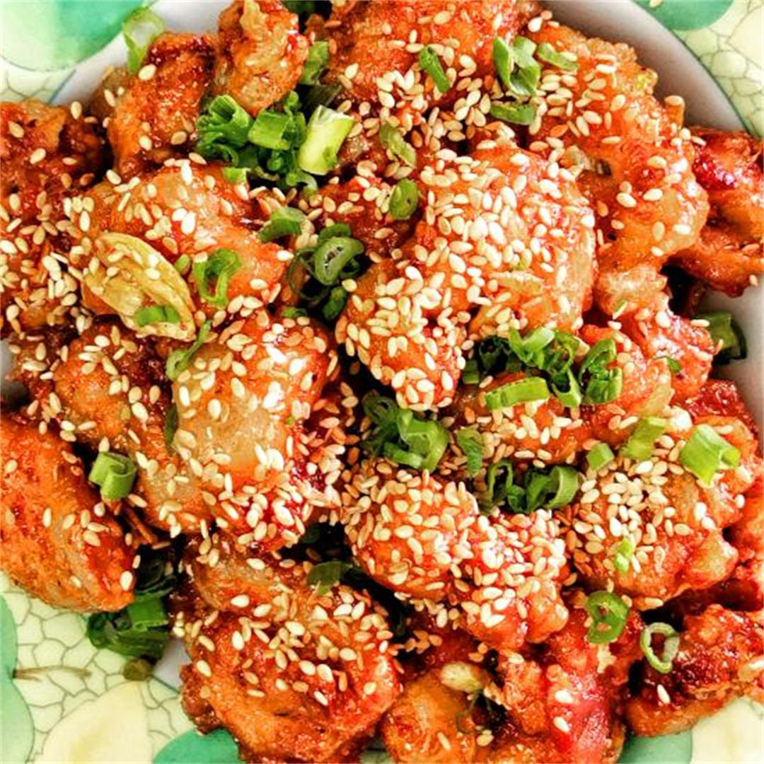 Chinese honey garlic chicken- Asian style crispy recipe