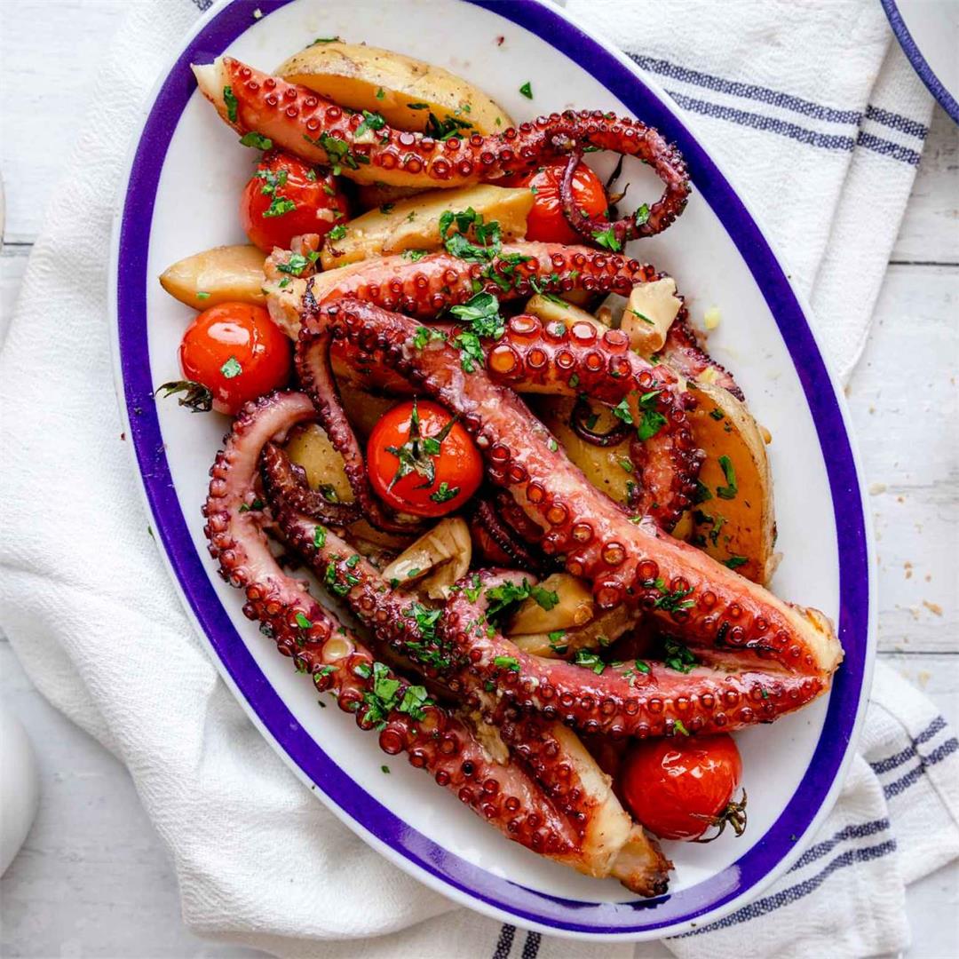 Baked Octopus with Potatoes