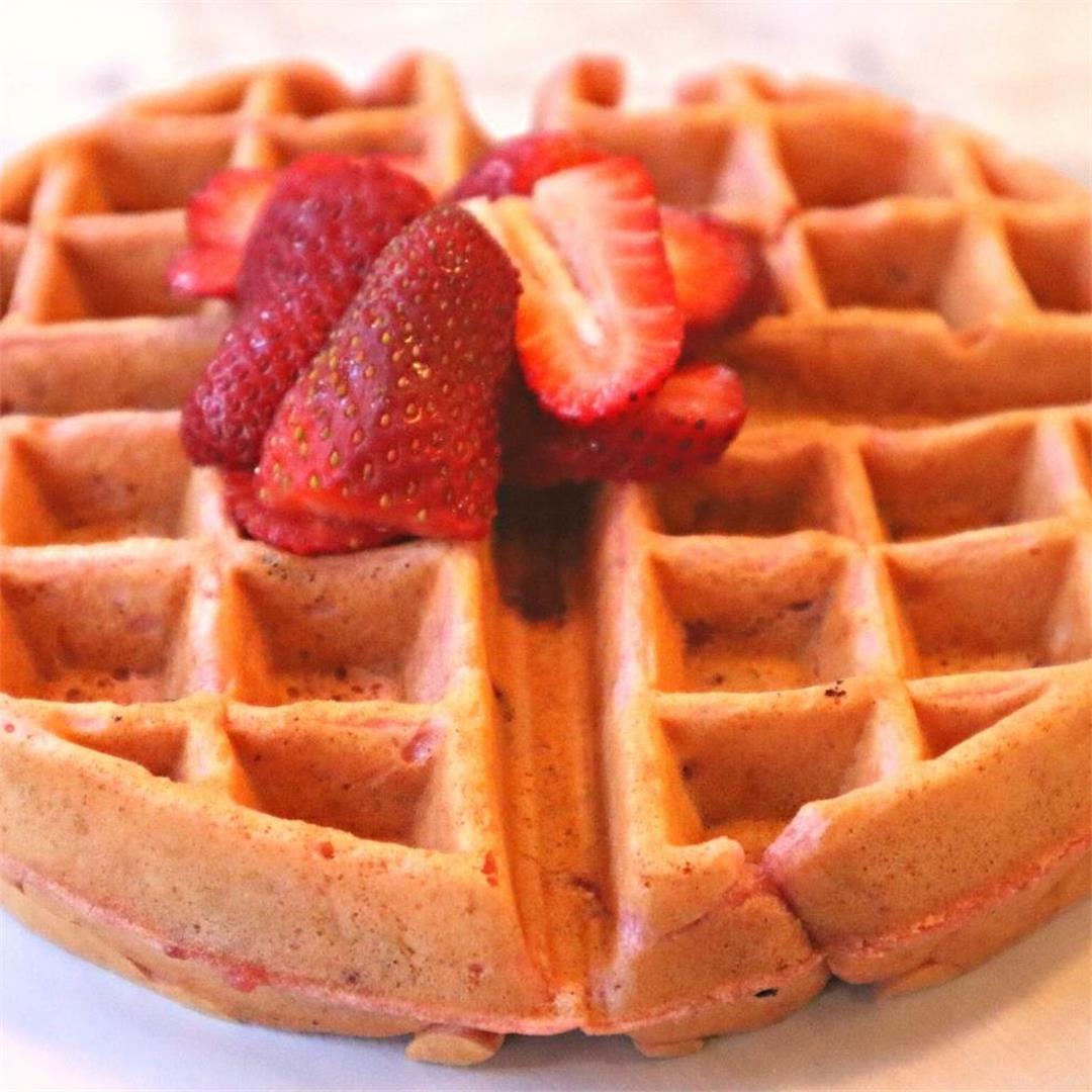 Homemade Strawberry Waffles Recipe