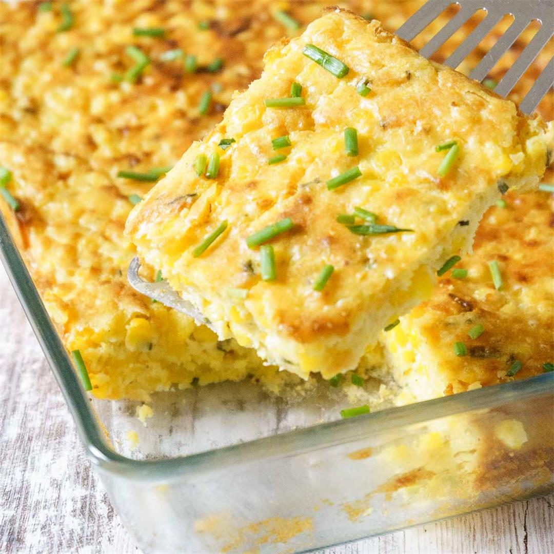 Gluten-Free Corn Casserole with Chives