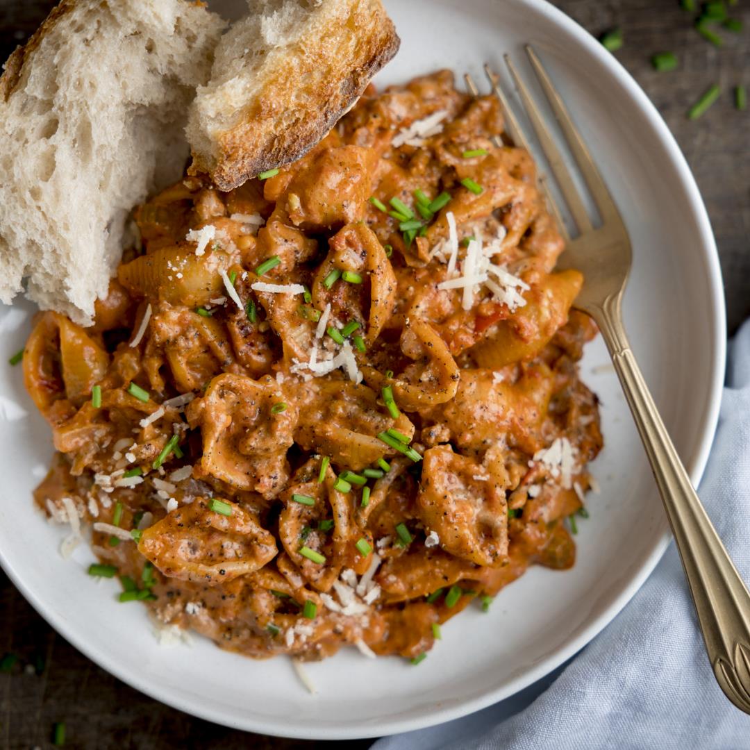 One Pan Pasta Bolognese