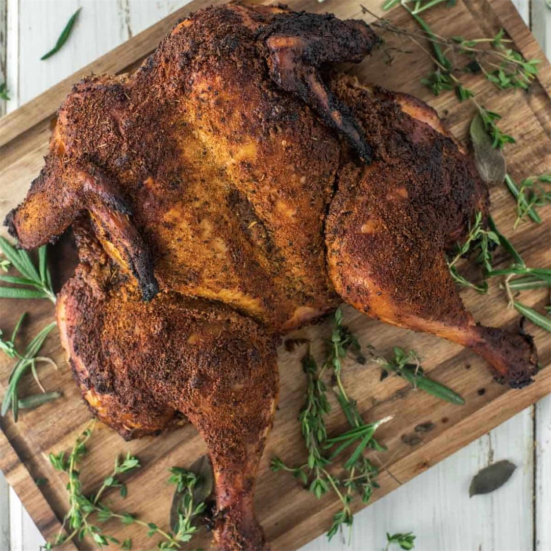 Smoked Spatchcock Chicken
