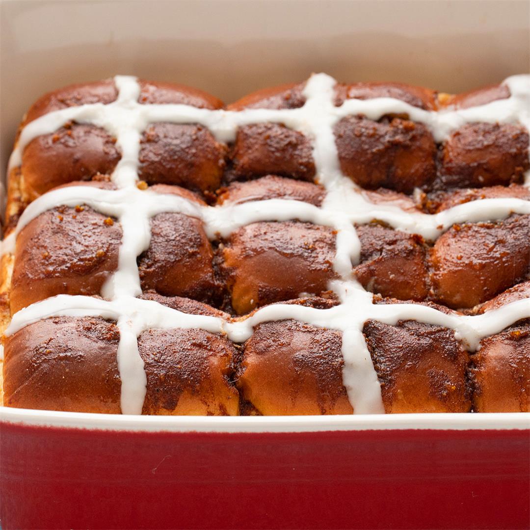 Easy Hot Cross Buns with Store-Bought Rolls