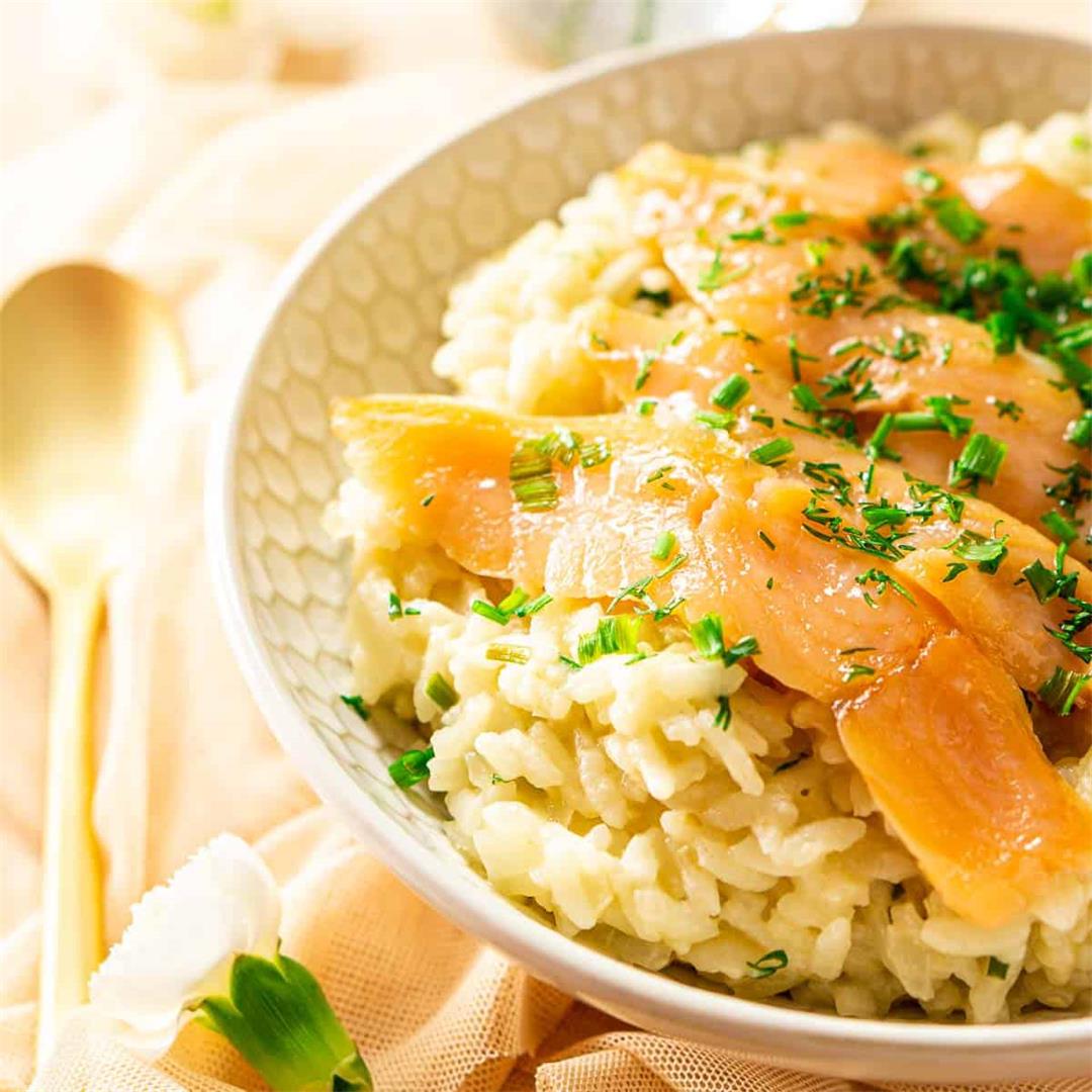 Smoked Salmon Risotto (Instant Pot or Stove-Top)