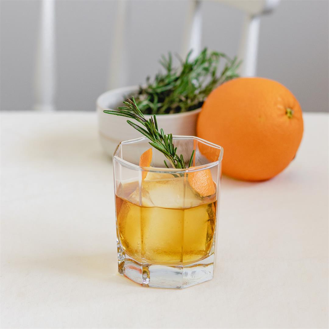 Maple & Rosemary Whiskey Cocktail