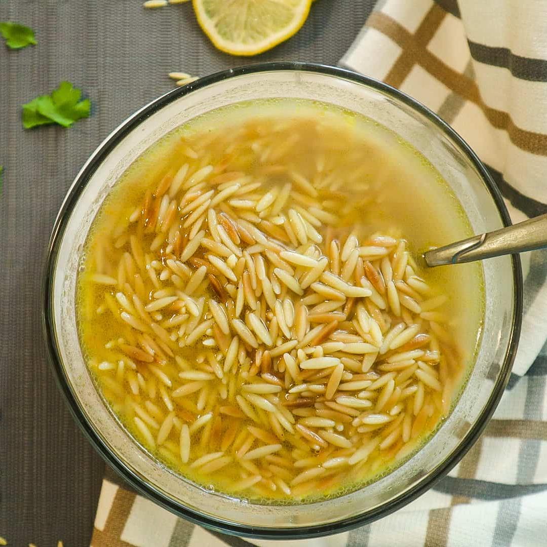Egyptian Style Orzo Soup