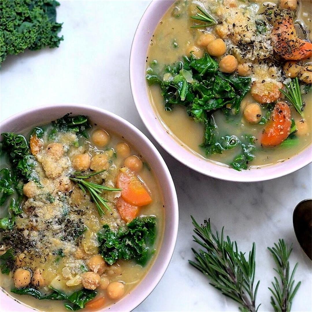 Tuscan Kale and Chickpea Soup