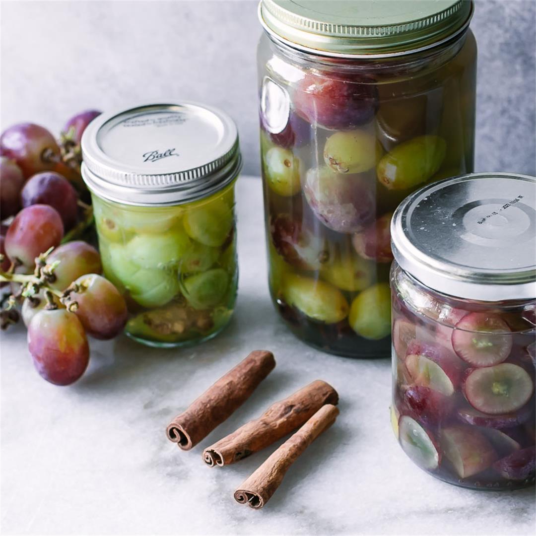 Quick Pickled Grapes ⋆ Easy Refrigerator Pickled Grapes Recipe