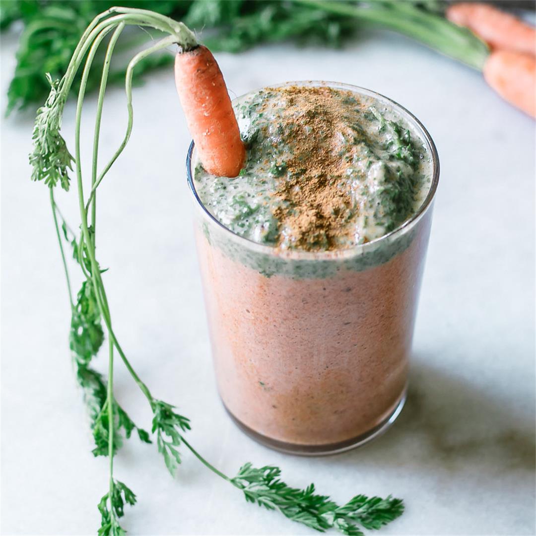 No Waste Carrot Greens Smoothie