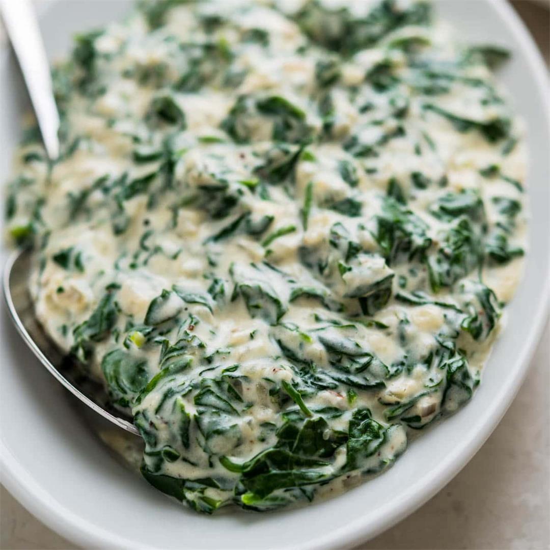 Creamed Spinach Like a Steakhouse
