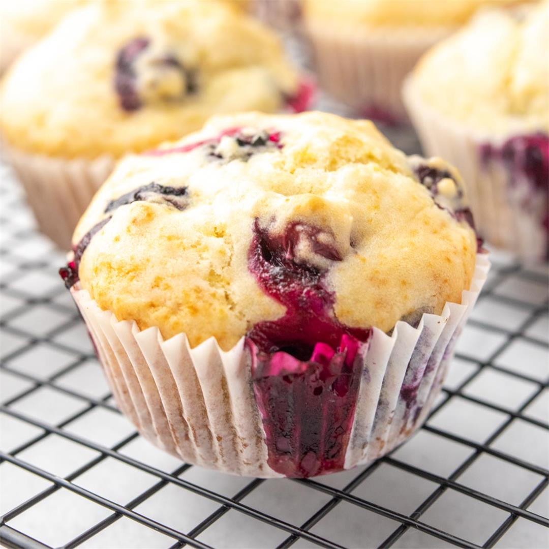 Easy Blueberry Muffins without Egg - From My Pantry