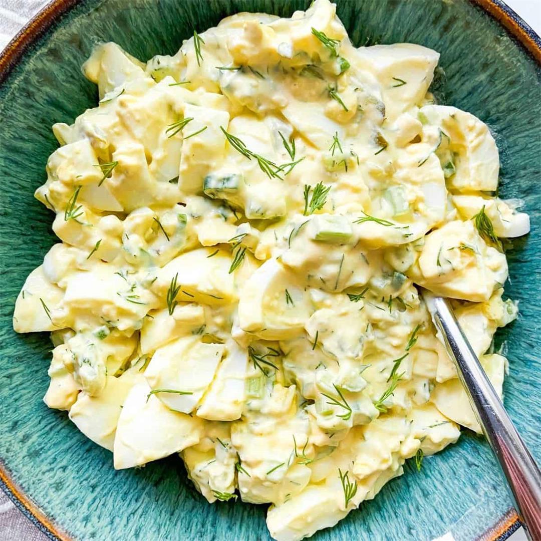 Easy Egg Salad with Pickles