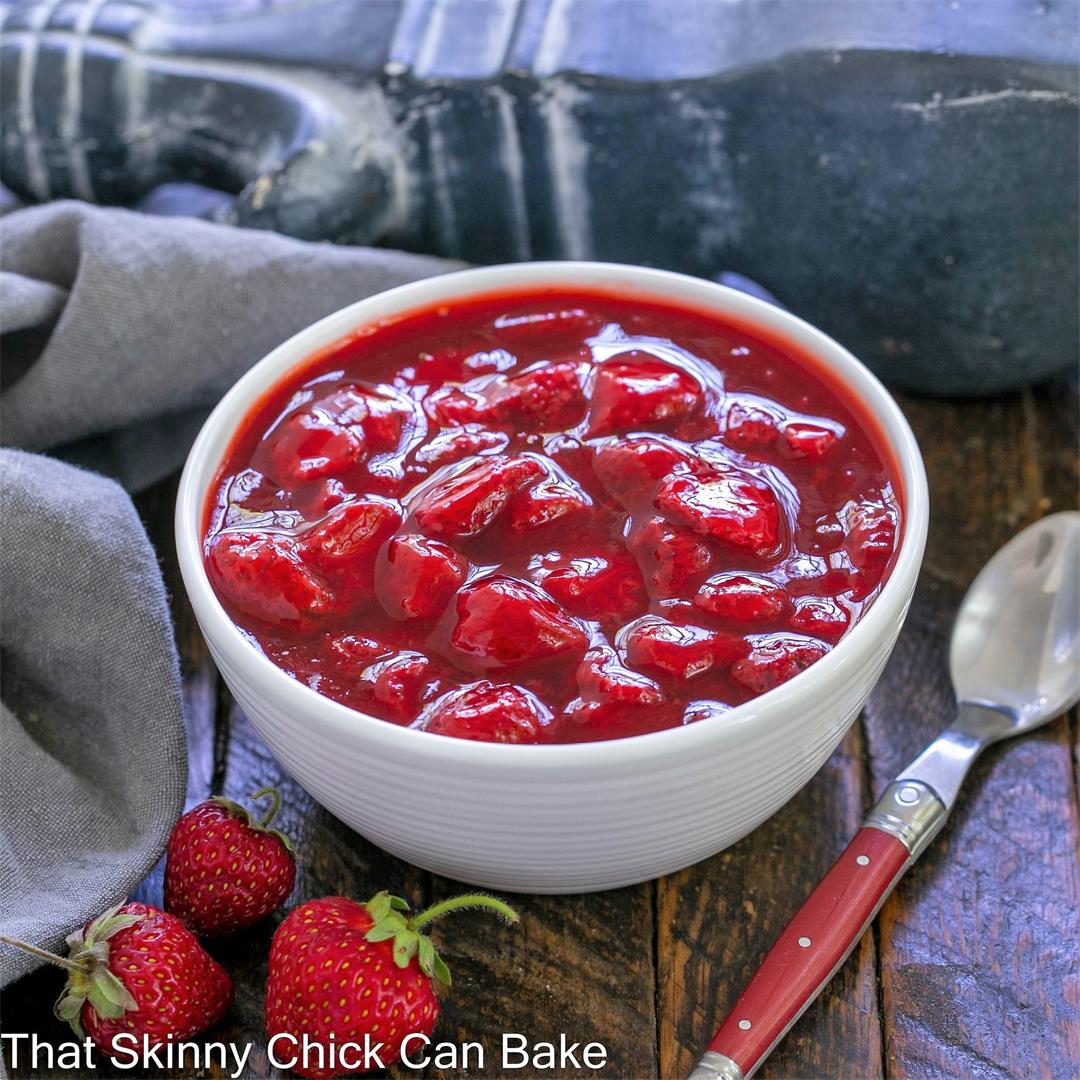 Fresh Strawberry Compote- Easy Strawberry Sauce