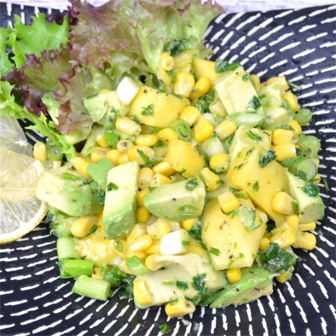 Easy Avocado And Mango Salad Recipe-Timea's Kitchen