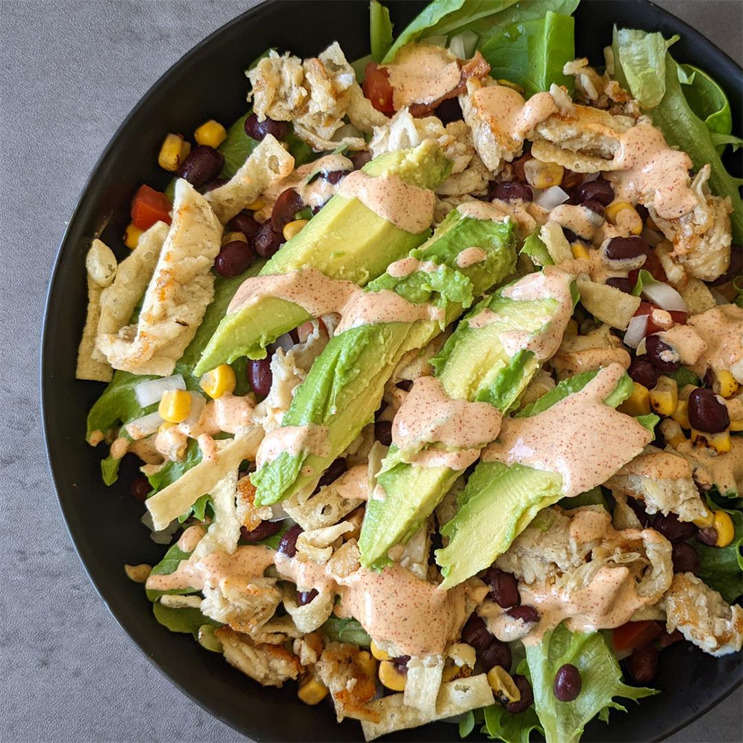 Southwest Chili Lime Salad With Chicken • The Candid Cooks