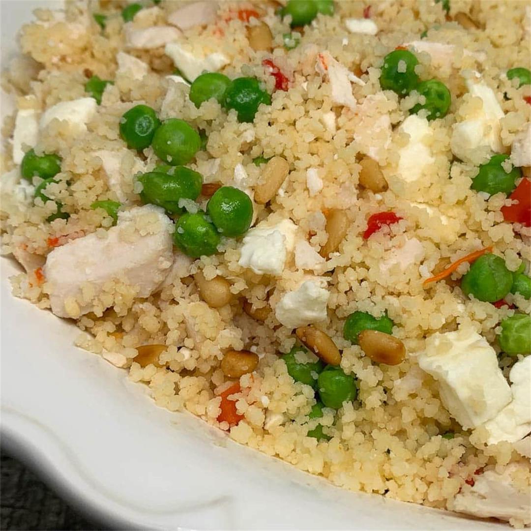 Chicken Couscous with Toasted Pine Nuts