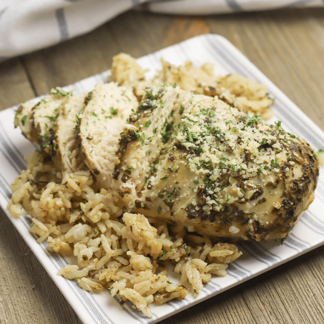 Instant Pot Chicken Breasts and Rice