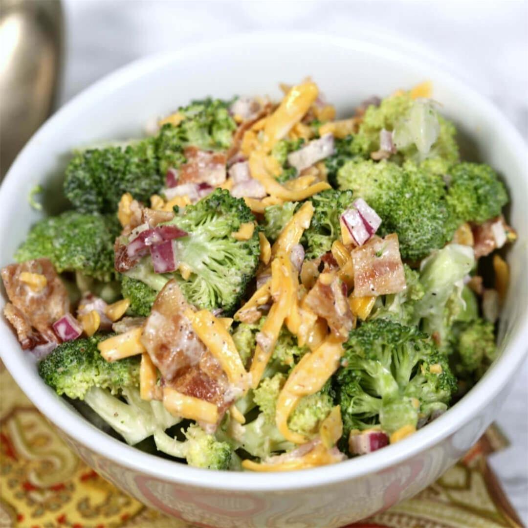 Broccoli and Cheese Salad with Bacon
