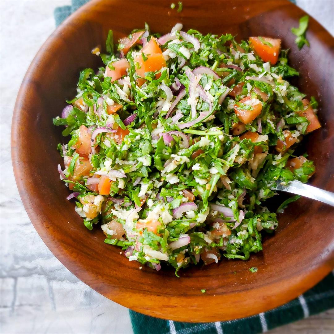Healthy Arugula Coconut Salad