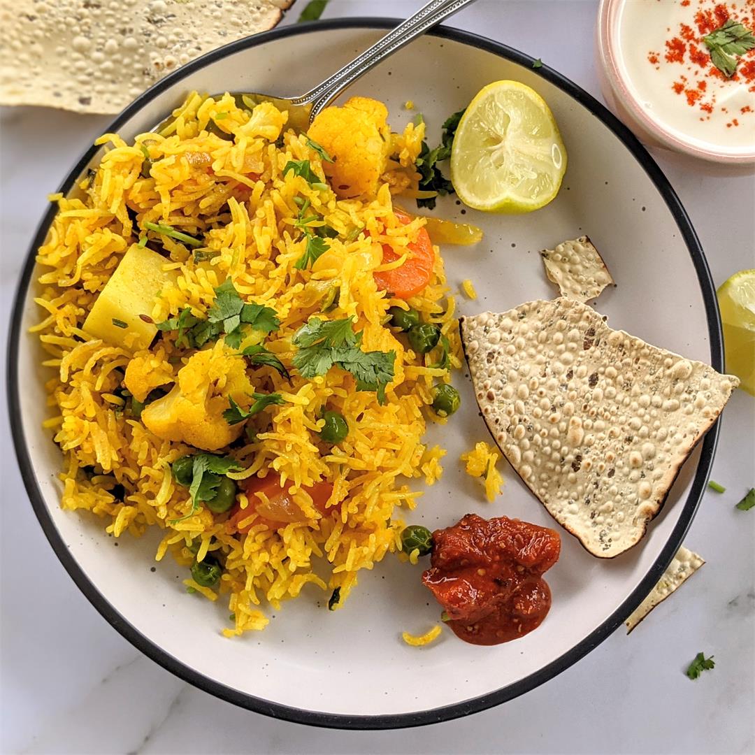 Mixed vegetable pulao