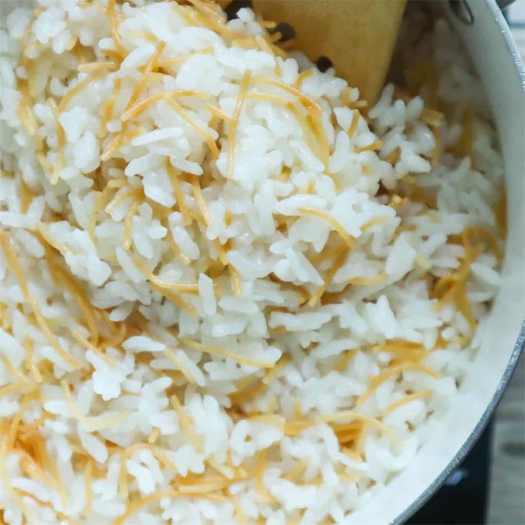 Egyptian Rice With Vermicelli Noodles