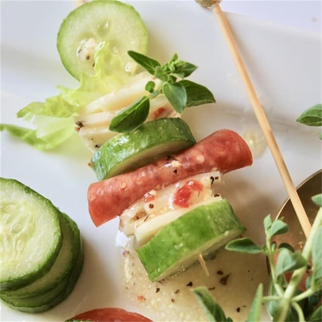 5 Super Easy Cold Skewer Appetizers For Entertaining In a Pinch