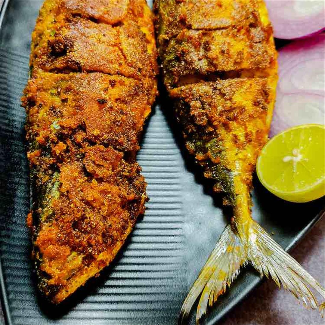 Spicy Crispy Bangada (Indian Mackerel) Fish Fry