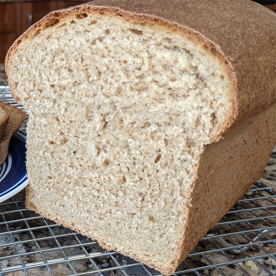 Easy Homemade Whole Wheat Bread — Geeky Bakehouse