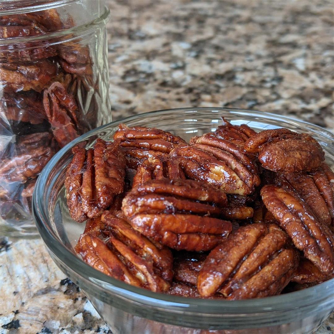 Easy Candied Pecans — Geeky Bakehouse
