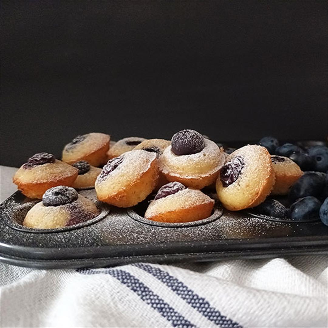 Mini Blueberry Yogurt Muffins