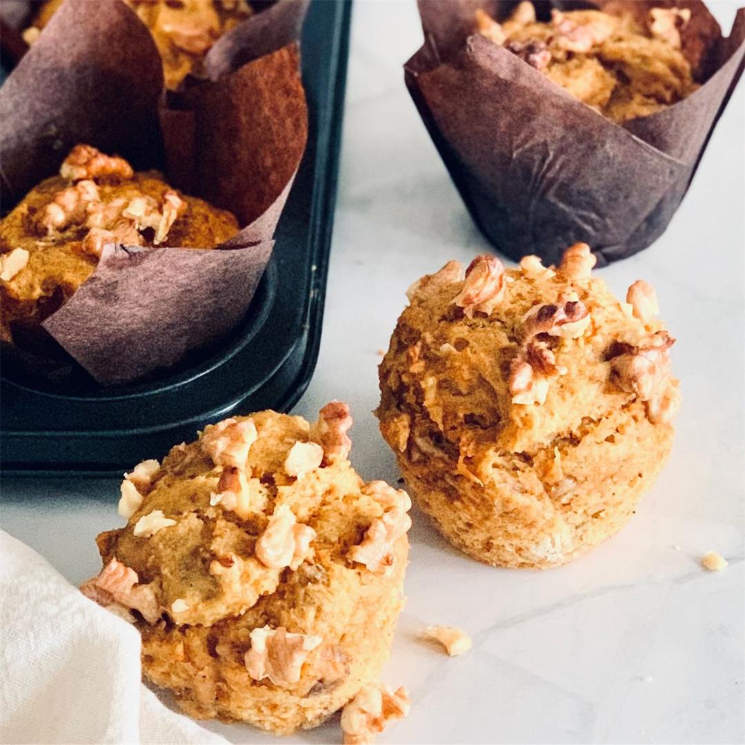 Easy Wholesome Banana and Carrot Muffins