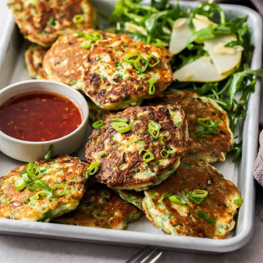 Pea and Mint Fritters (Gluten-Free Option)