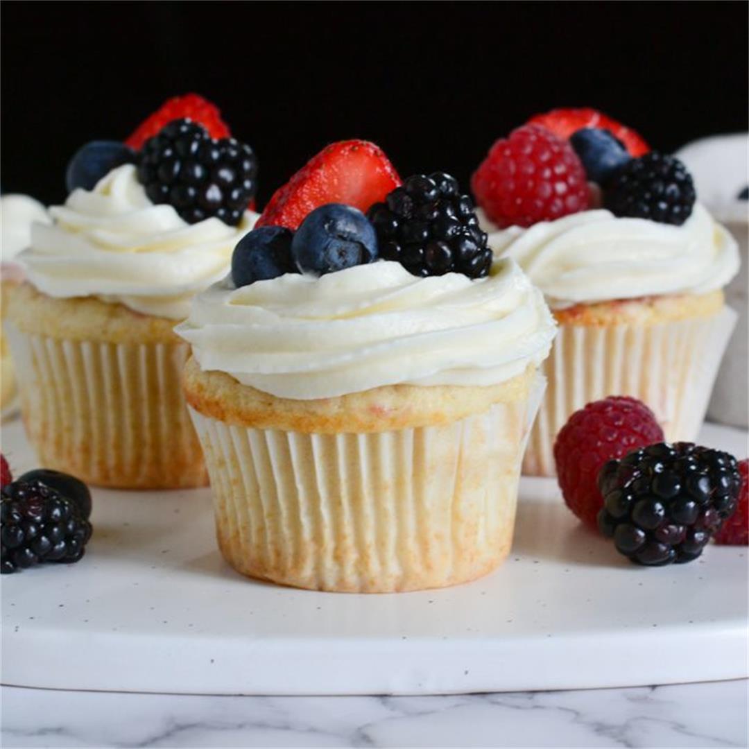Berry Chantilly Cupcakes