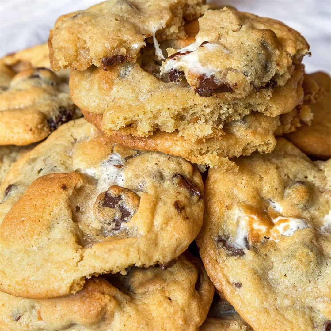 S'mores Cookies with Chocolate Chips Recipe