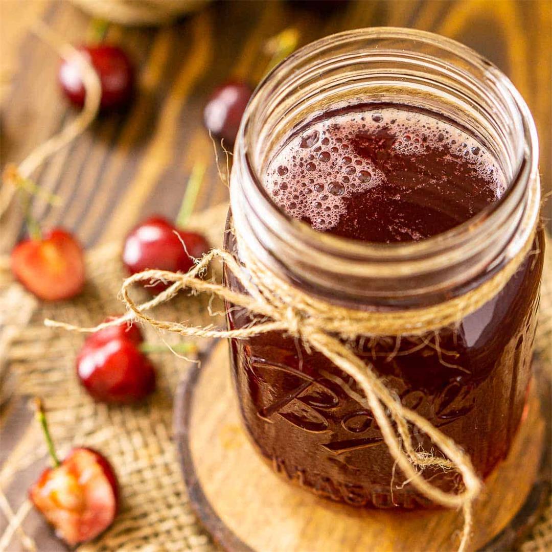 Fresh Cherry Simple Syrup