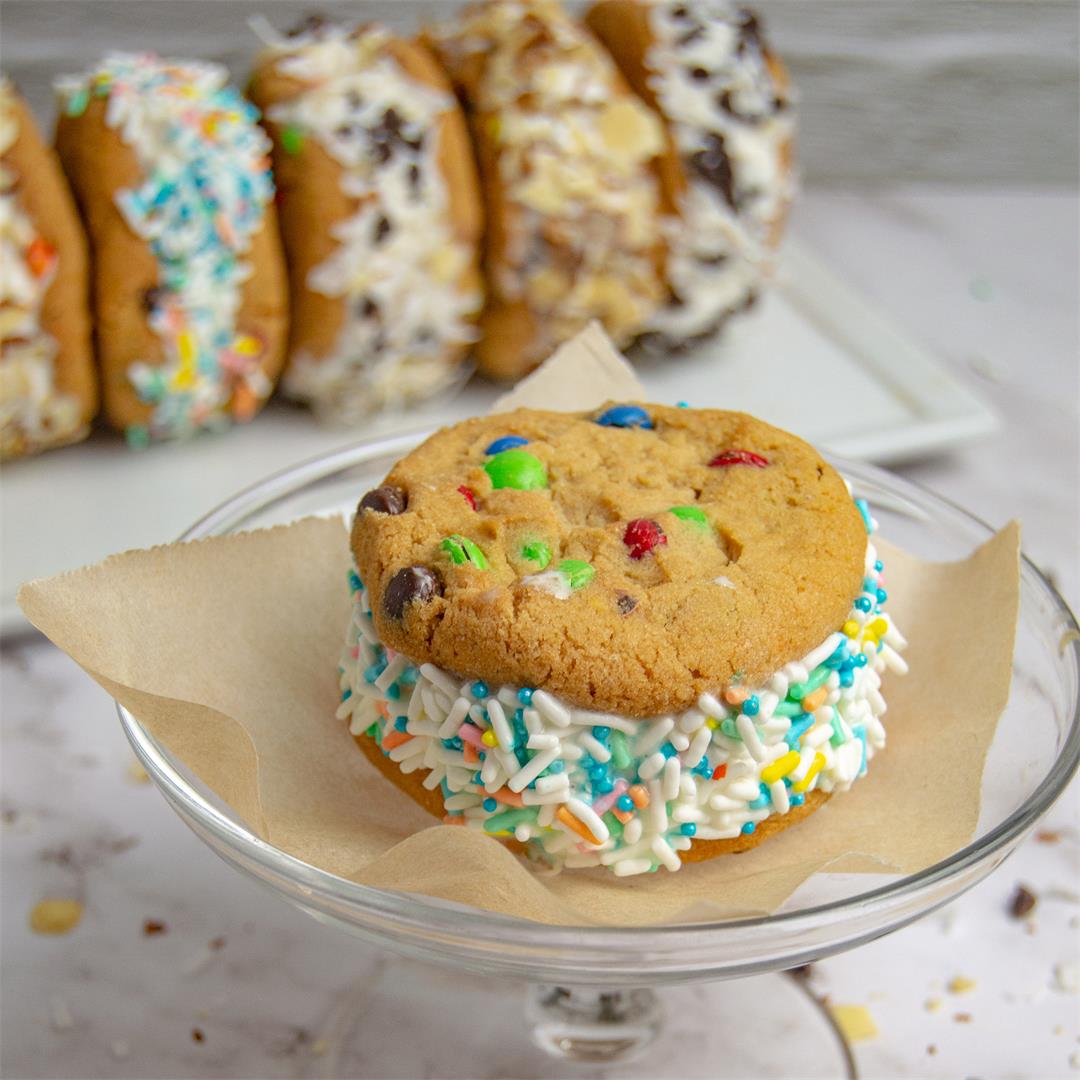 Homemade Ice Cream Sandwiches - Cake Mix Recipes