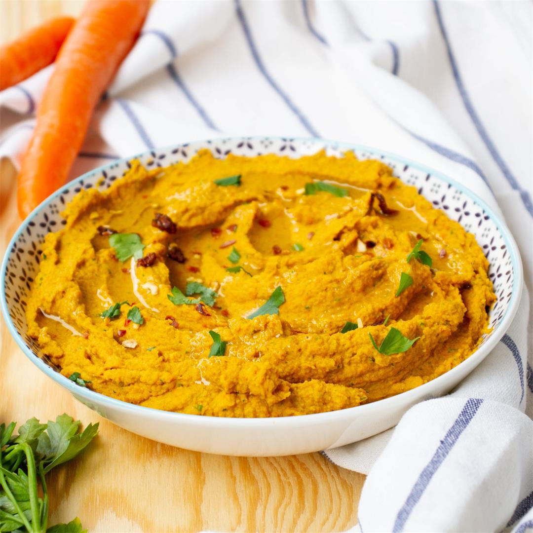 Roasted carrot dip ⋆ MeCooks Blog