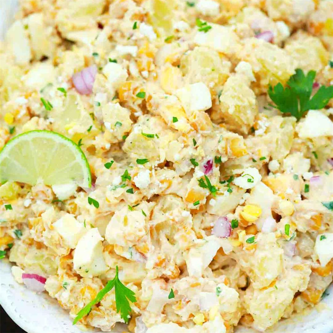 Mexican Street Corn Potato Salad Recipe
