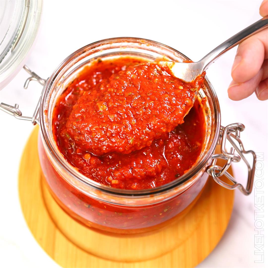 2-Minute Keto Tomato Sauce (Pizza & Marinara)