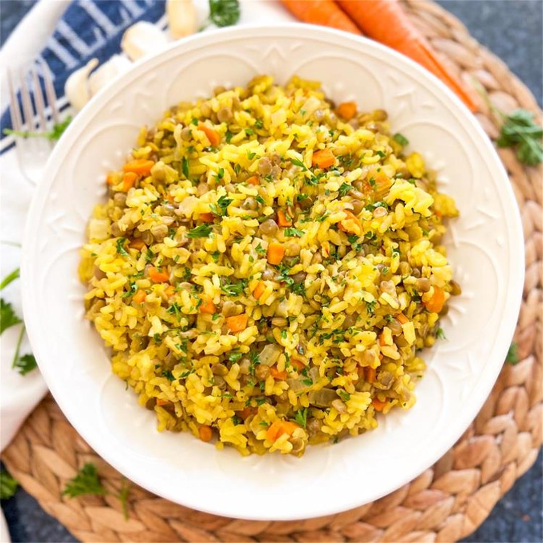 Heart-Healthy Rice with Lentils | Quick, Easy & Delicious