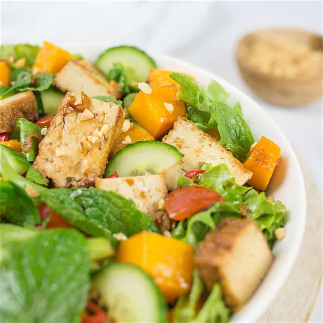Peking-Style Tofu and Pumpkin Salad