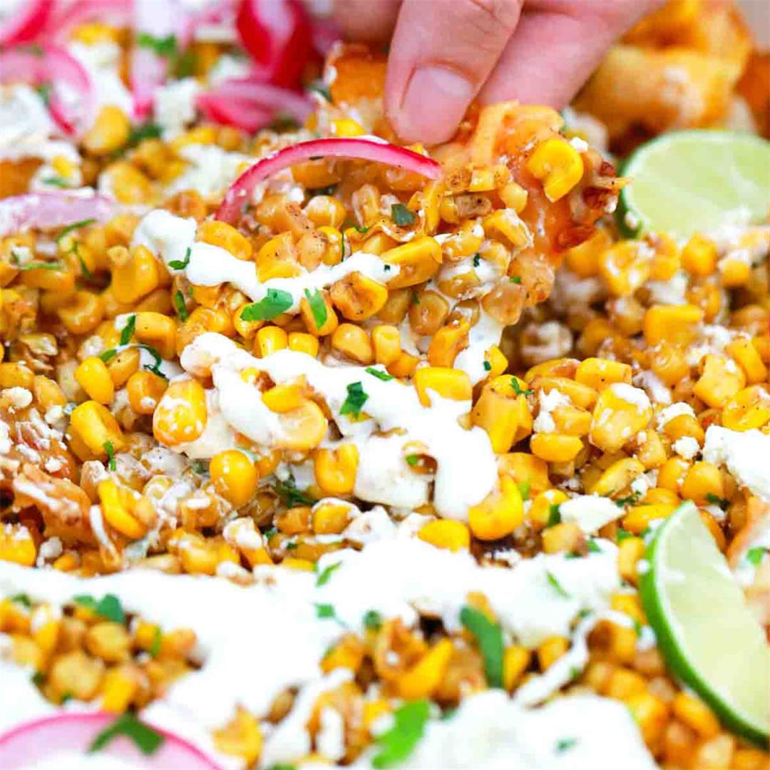 Mexican Street Corn Nachos Recipe