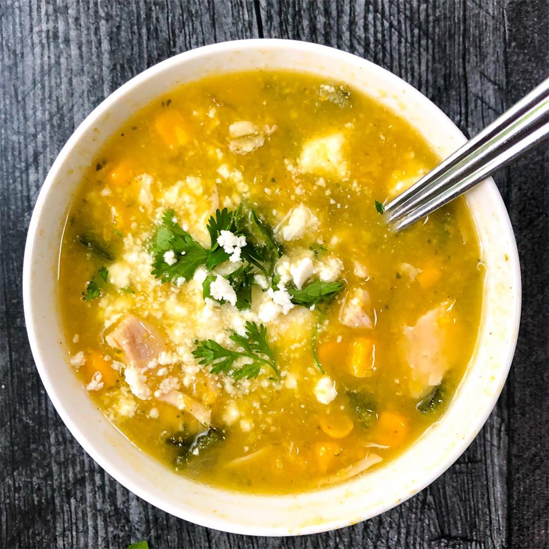 Easy Poblano Corn Soup Recipe