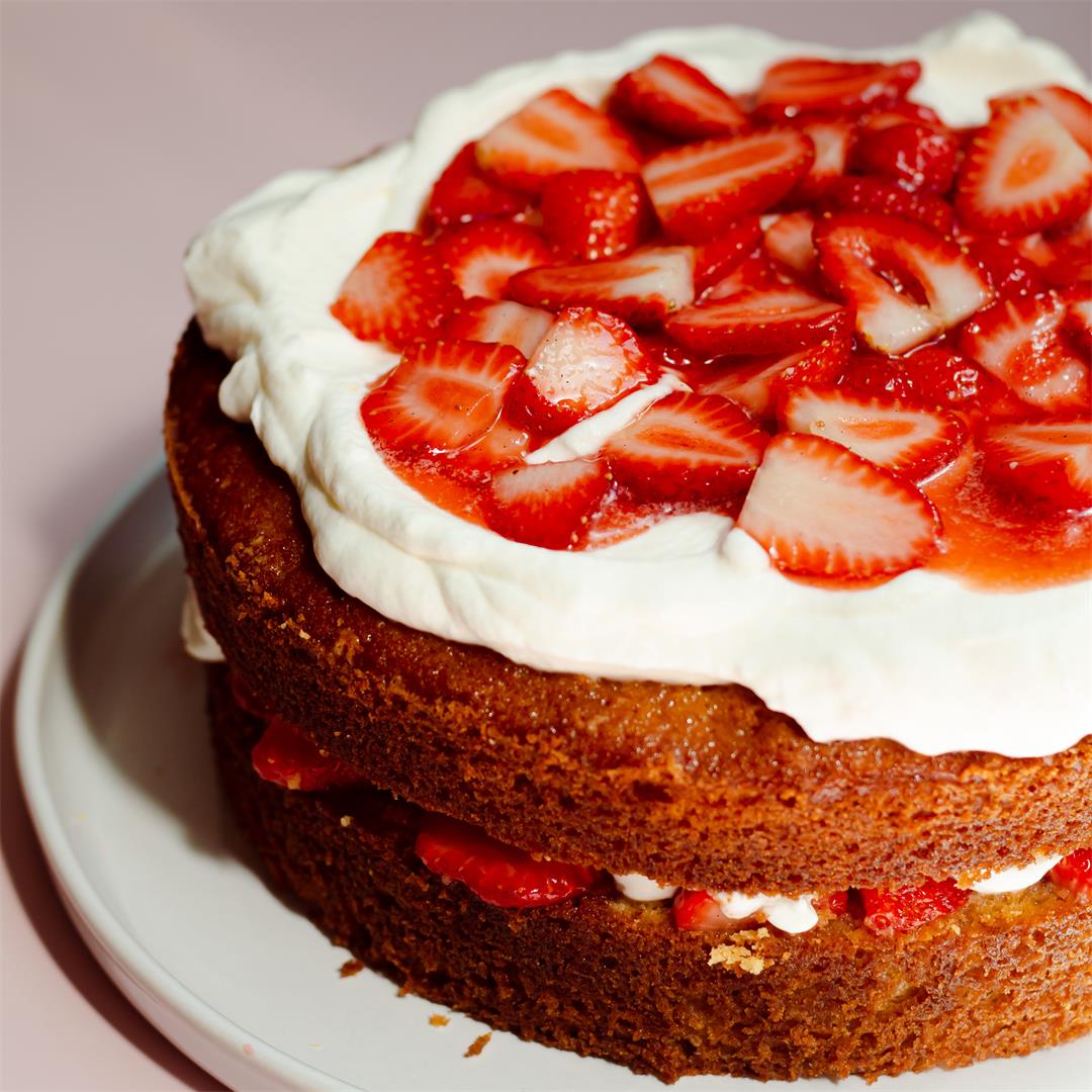 Strawberry Orange Layer Cake