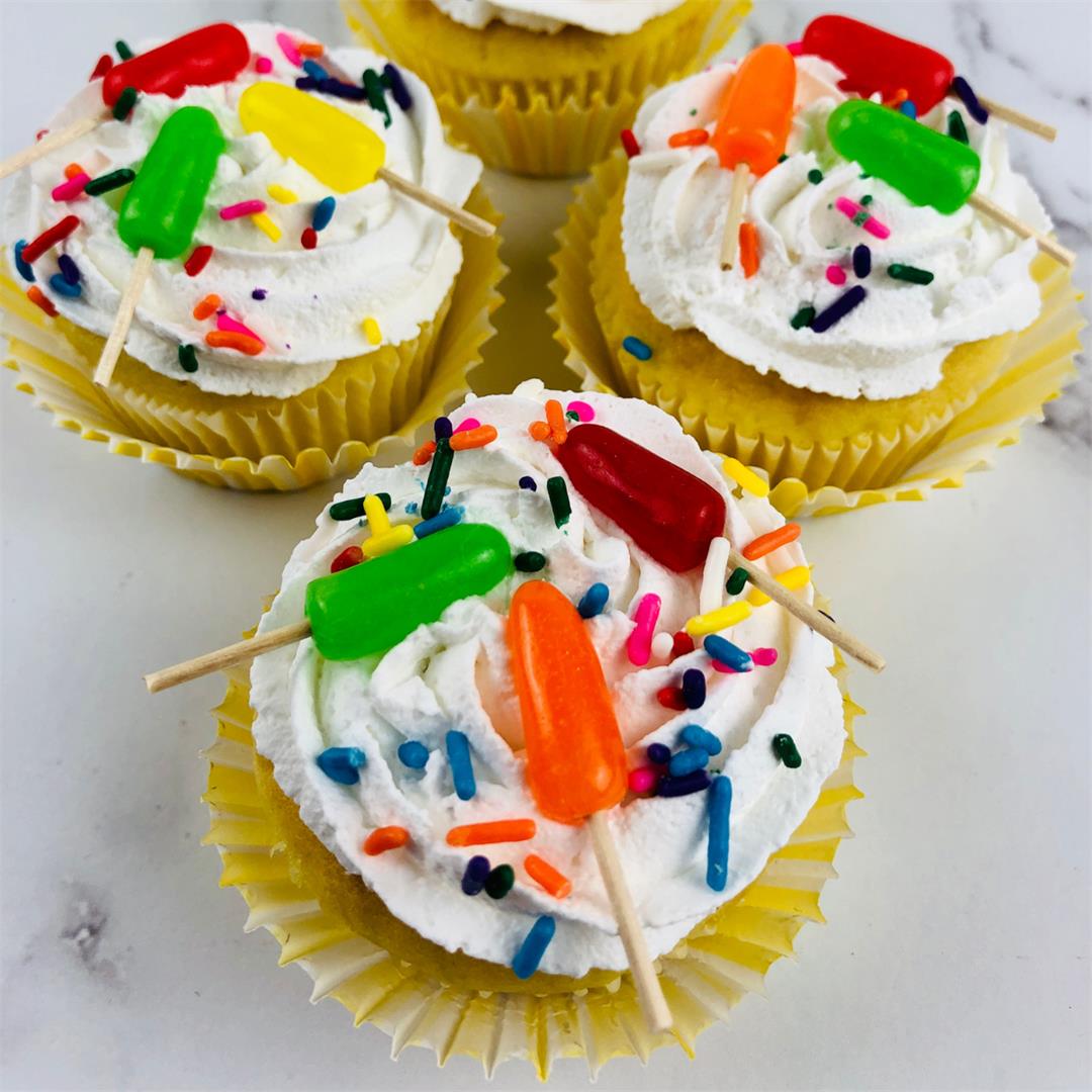 Popsicle Cupcakes for Summer